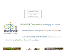 Tablet Screenshot of bikewalkct.org